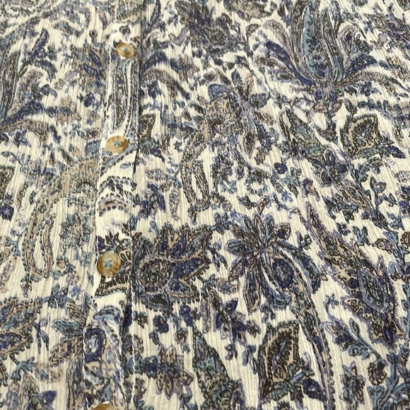 ANTHROPOLOGIE Pilcro The Tavi Buttondown Blouse XS - Picture 7 of 11